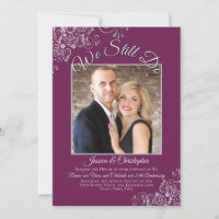 Silver & Cassis We Still Do Wedding Vow Renewal