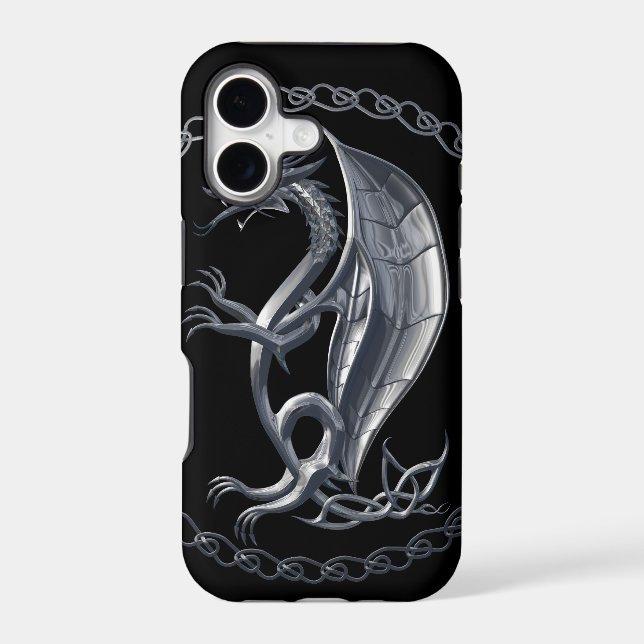 Silver Celtic Dragon (Back)