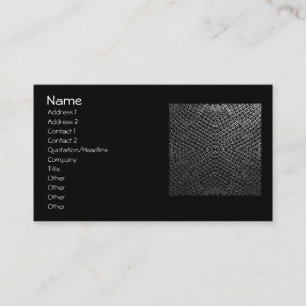 Silver Chainmail tile 196 Business Card