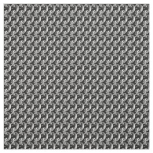 Silver Chainmaille Print Goth Pattern Fabric