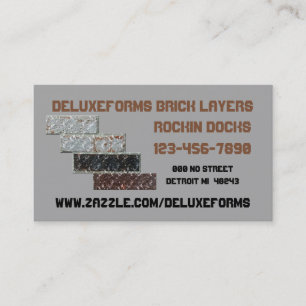 Silver Chalice Bricklayers Business Card