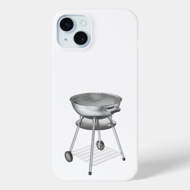 Silver charcoal barbecue grill Case-Mate iPhone case (Back)