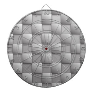 Silver Checkers Dart Board