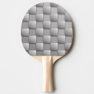 Silver Checkers Ping Pong Paddle