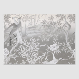 Silver Chinoiserie Tissue Paper
