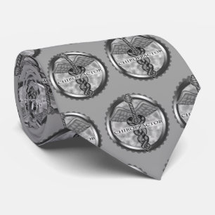 Silver Chiropractor Tie