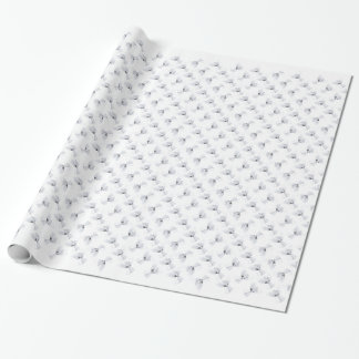 Silver Christmas angel Wrapping Paper