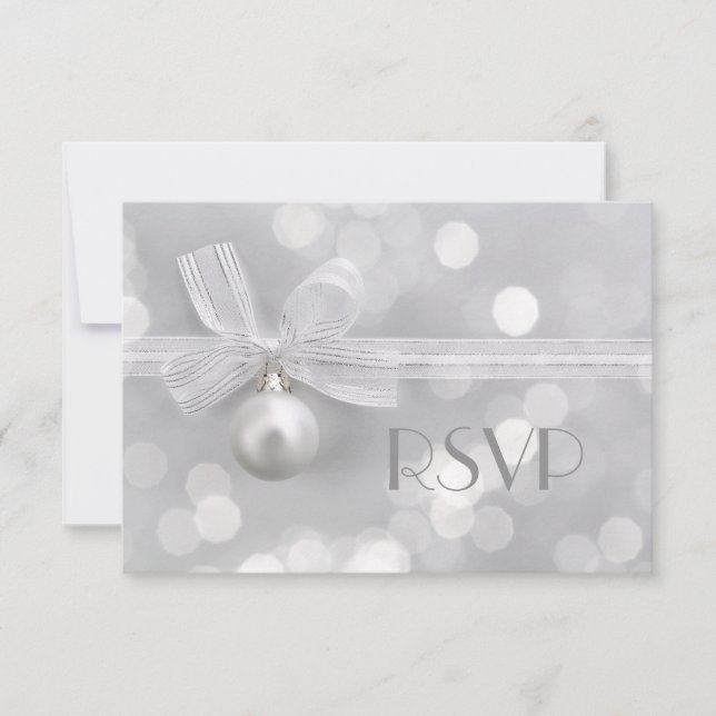 Silver Christmas RSVP (Front)