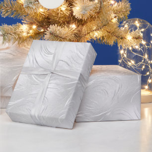 Silver Christmas Wrapping Paper