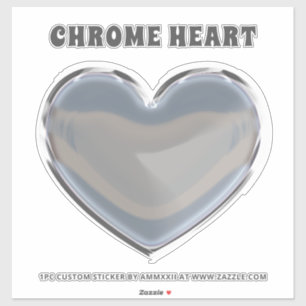 Silver Chrome Heart