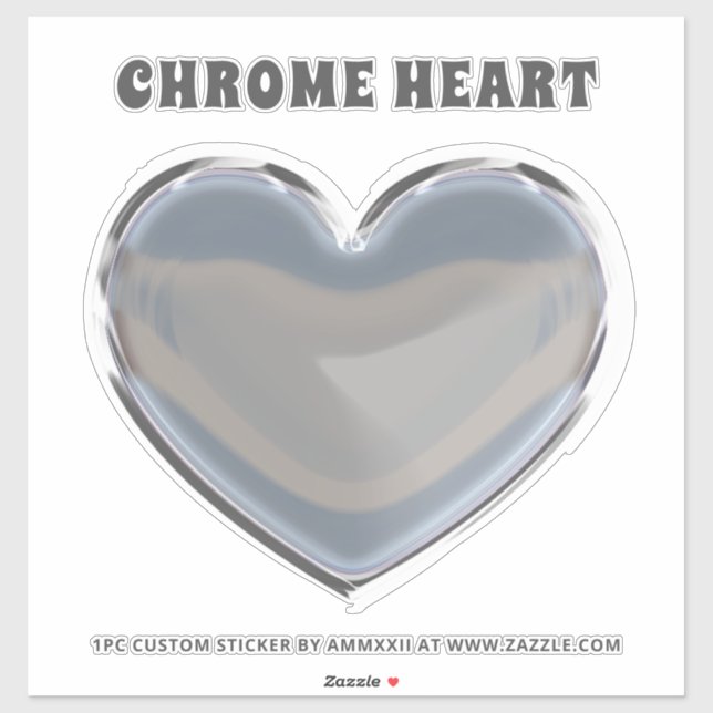 Silver Chrome Heart (Sheet)