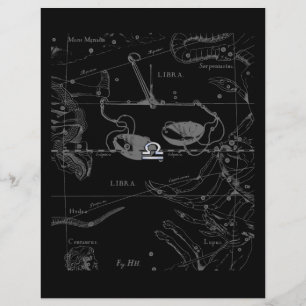 Silver Chrome like Libra Zodiac Sign on Hevelius