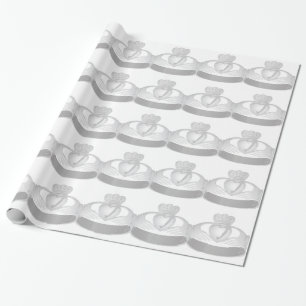 silver claddagh ring wrapping paper