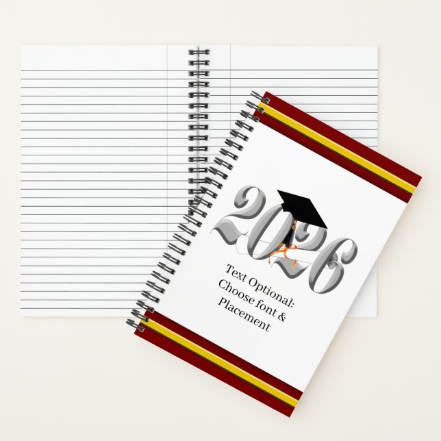 Silver Class of 2026 Graduation Notebook (Inside)