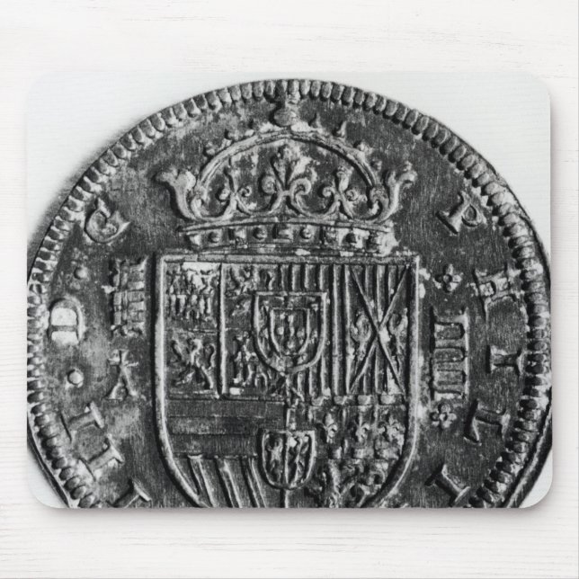 Silver coin mouse mat (Front)