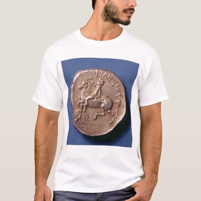 Silver coin of Philip II of Macedon T-Shirt (Front)