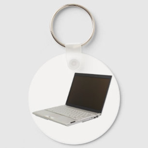 Silver coloured laptop key ring