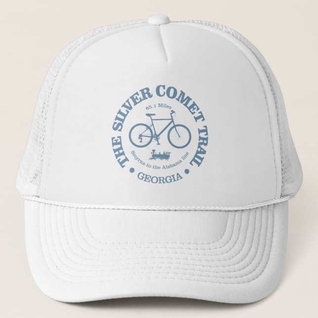 Silver Comet Trail (cycling) Trucker Hat (Front)