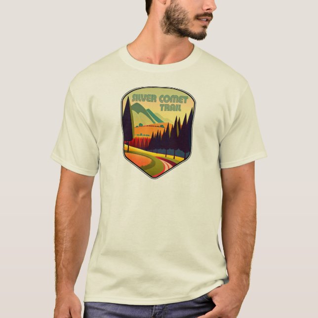 Silver Comet Trail Georgia Colours T-Shirt (Front)