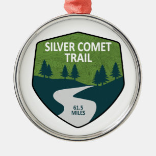 Silver Comet Trail Georgia Metal Tree Decoration