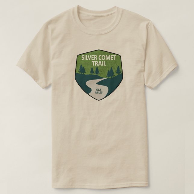 Silver Comet Trail Georgia T-Shirt (Design Front)