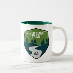 Silver Comet Trail Georgia Two-Tone Coffee Mug