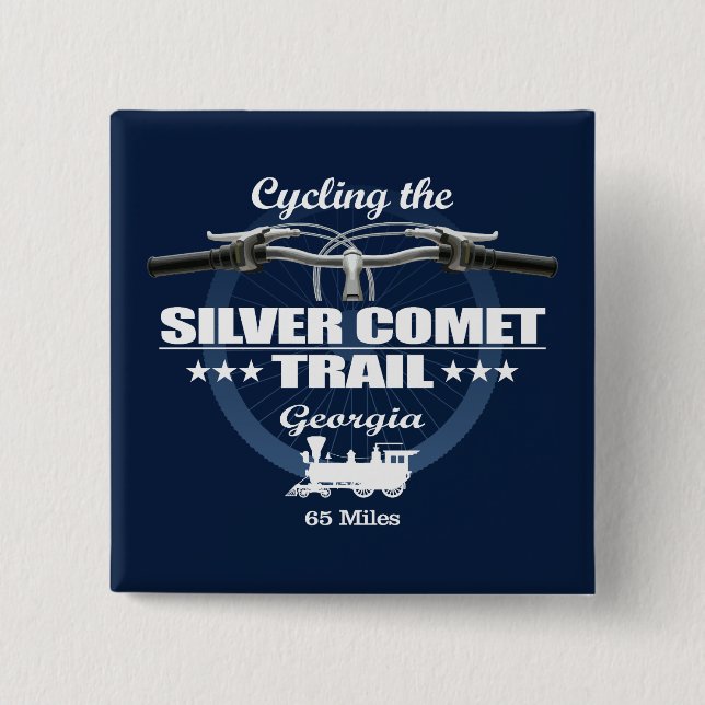 Silver Comet Trail (H2) 15 Cm Square Badge (Front)