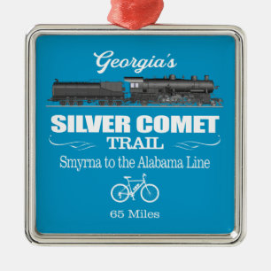 Silver Comet Trail (RT2) Metal Tree Decoration