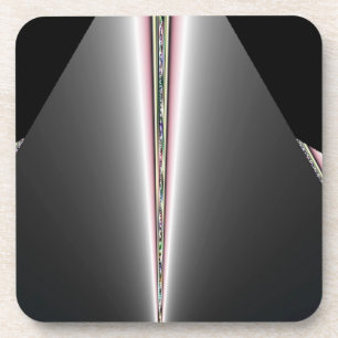 Silver Cone With Hints of Pastels Coaster