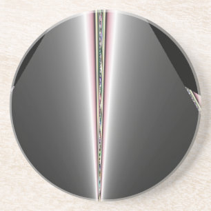 Silver Cone With Hints of Pastels Coaster