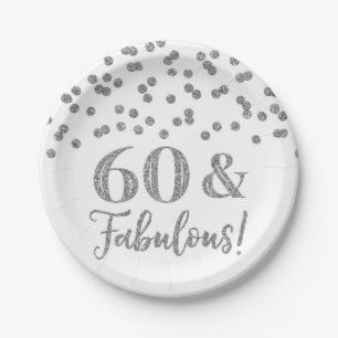 Silver Confetti 60 and Fabulous Paper Plates
