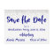 Silver Confetti Navy Save the Date Graduation Date