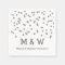 Silver Confetti Wedding Monogram