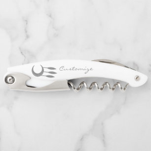 Silver Crescent Moon Feathers Thunder_Cove Corkscrew
