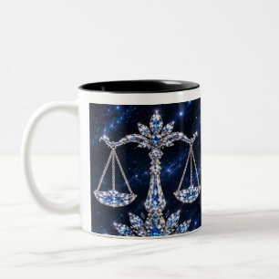 Silver Crystal Libra Luxury Collection Two-Tone Coffee Mug