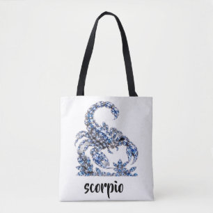 Silver Crystal Scorpio Luxury Collection ✨ Tote Bag