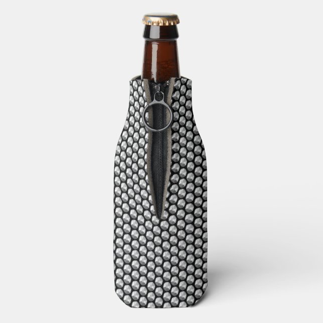 Silver crystal sequins bottle cooler (Bottle Back)