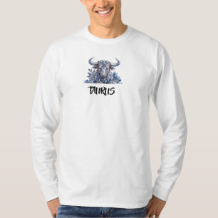 Silver Crystal Taurus Zodiac T-Shirt