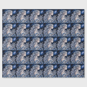 Silver Crystal Virgo Luxury Collection Wrapping Paper