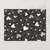 Silver curly hearts