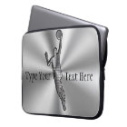 Silver Custom Laptop Sleeves 15.6,  ADD Your TEXT