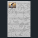Silver Damask Wedding Anniversary Stationery<br><div class="desc">Lovely anniversary stationery personalise with the Anniversary Year and the couple's name. You may change the photo to one of the couple if you choose.</div>