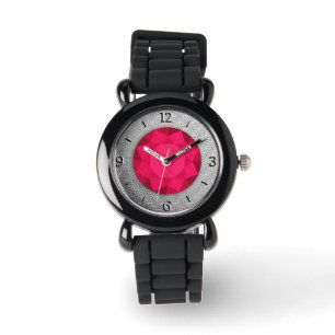 Silver Damask with a ruby gem / jewell Watch