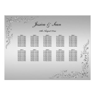 Silver Decoration Seating Chart