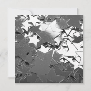 Silver Decorative Stars Card