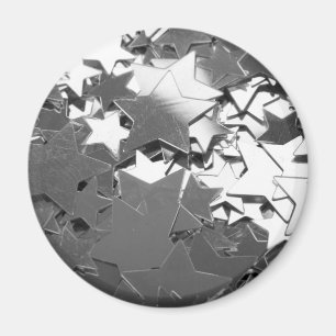 Silver Decorative Stars Magnet