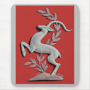 silver deer mouse mat