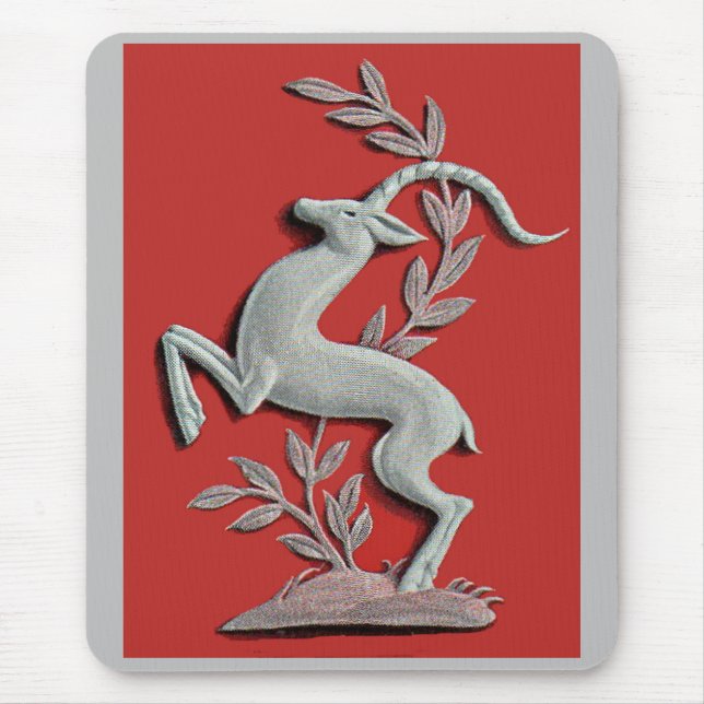 silver deer mouse mat (Front)