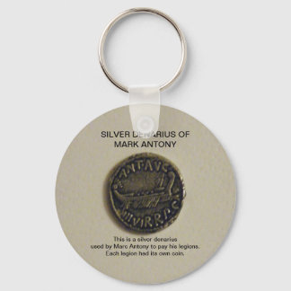 Silver Denarius of Marc Antony Photo Keychain