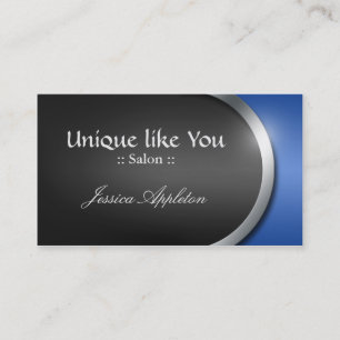 Silver-Design Curve - Blue Appointment Cards